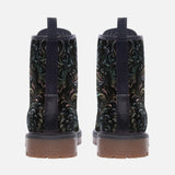 Leather Boots Abstract Swirls Pattern