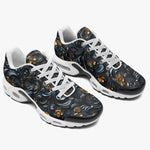 Air Cushion Sneakers Colorful Swirls on Black