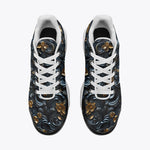 Air Cushion Sneakers Colorful Swirls on Black