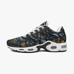 Air Cushion Sneakers Colorful Swirls on Black