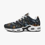 Air Cushion Sneakers Colorful Swirls on Black