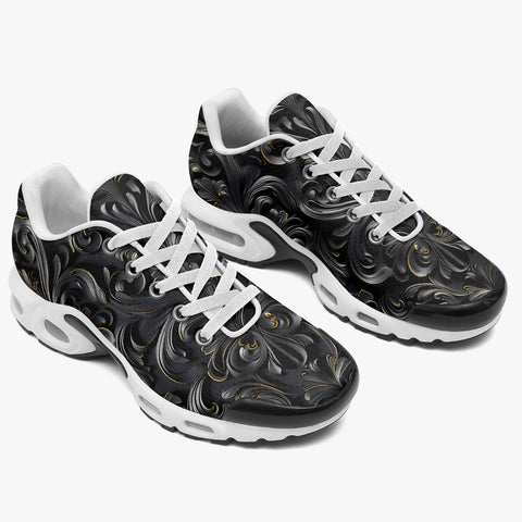 Air Cushion Sneakers Damask Textured Ornament