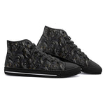 High-Top Canvas Shoes Damask Textured Ornament