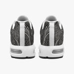 Air Cushion Sneakers Gray Engraved Pattern Print