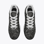Air Cushion Sneakers Gray Engraved Pattern Print