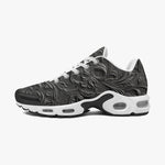Air Cushion Sneakers Gray Engraved Pattern Print
