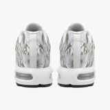 Air Cushion Sneakers White Carved Baroque Art