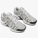 Air Cushion Sneakers White Carved Baroque Art