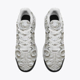 Air Cushion Sneakers White Carved Baroque Art