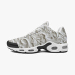 Air Cushion Sneakers White Carved Baroque Art