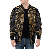 Bomber Jacket Dark Bronze Engraved Lion