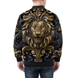 Bomber Jacket Dark Bronze Engraved Lion