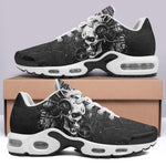 Air Cushion Sneakers Surreal Robot Skull with Gears