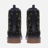 Leather Boots Skulls Crumpled Collage