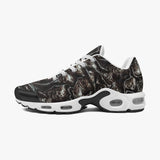 Air Cushion Sneakers Skulls Crumpled Collage