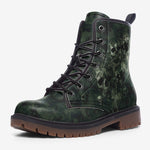 Leather Boots Camo Skulls Motifs