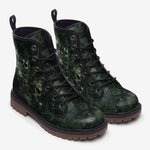 Leather Boots Camo Skulls Motifs