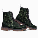 Leather Boots Camo Skulls Motifs