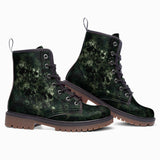 Leather Boots Camo Skulls Motifs