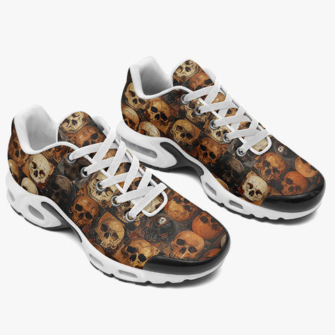 Air Cushion Sneakers Skulls Mosaic Collage