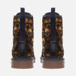 Leather Boots Skulls Mosaic Collage
