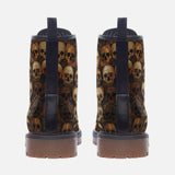 Leather Boots Skulls Mosaic Collage