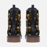 Leather Boots Wall of Skulls
