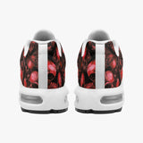 Air Cushion Sneakers Red Skulls Collage