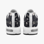 Air Cushion Sneakers Gray Skulls Collage