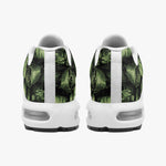Air Cushion Sneakers Green Skulls Collage