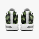 Air Cushion Sneakers Green Skulls Collage