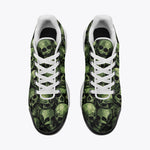 Air Cushion Sneakers Green Skulls Collage