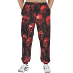 Men's Sweatpants Bloody Red Skulls Collage