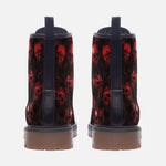 Leather Boots Bloody Red Skulls Collage