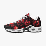 Air Cushion Sneakers Bloody Red Skulls Collage