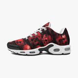 Air Cushion Sneakers Bloody Red Skulls Collage
