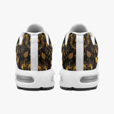 Air Cushion Sneakers Golden Skulls Collage