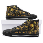 High-Top Canvas Shoes Golden Skulls Collage