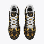 Air Cushion Sneakers Golden Skulls Collage