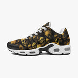 Air Cushion Sneakers Golden Skulls Collage