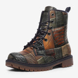 Leather Boots Various Crocodile Skins Print