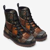 Leather Boots Various Crocodile Skins Print