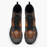Casual Leather Chunky Boots Various Crocodile Skins Print