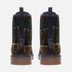 Leather Boots Various Crocodile Skins Print