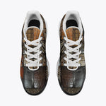 Air Cushion Sneakers Crocodile Skin Patchwork Print