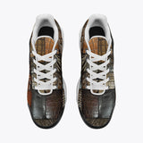 Air Cushion Sneakers Crocodile Skin Patchwork Print