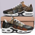 Air Cushion Sneakers Crocodile Skin Patchwork Print