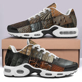 Air Cushion Sneakers Crocodile Skin Patchwork Print