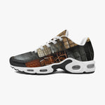 Air Cushion Sneakers Crocodile Skin Patchwork Print