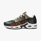 Air Cushion Sneakers Crocodile Skin Patchwork Print